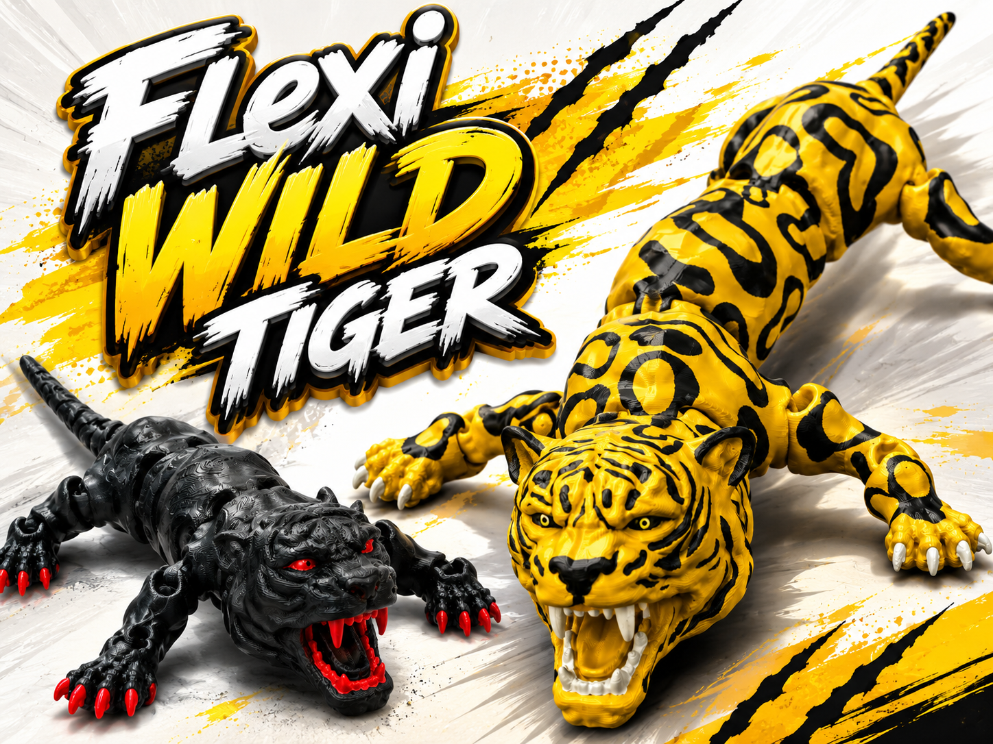 Flexi Wild Tiger – Articulated Tiger Toy 