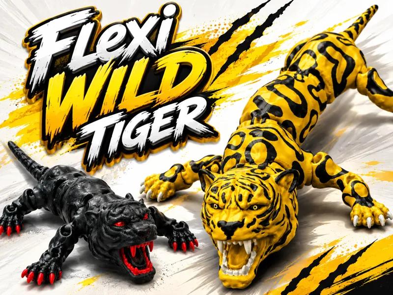Flexi Wild Tiger – Articulated Tiger Toy 