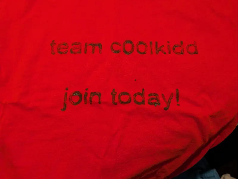 Roblox Forsaken c00lkid T-Shirt stamp.