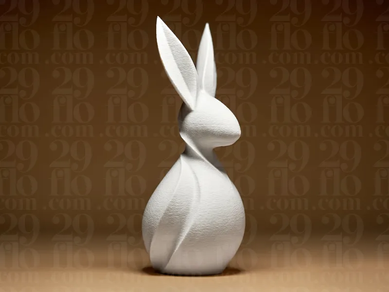 Modern Bunny Figurine