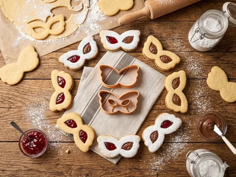 Set Tagliabiscotti - "Maschere di Carnevale"