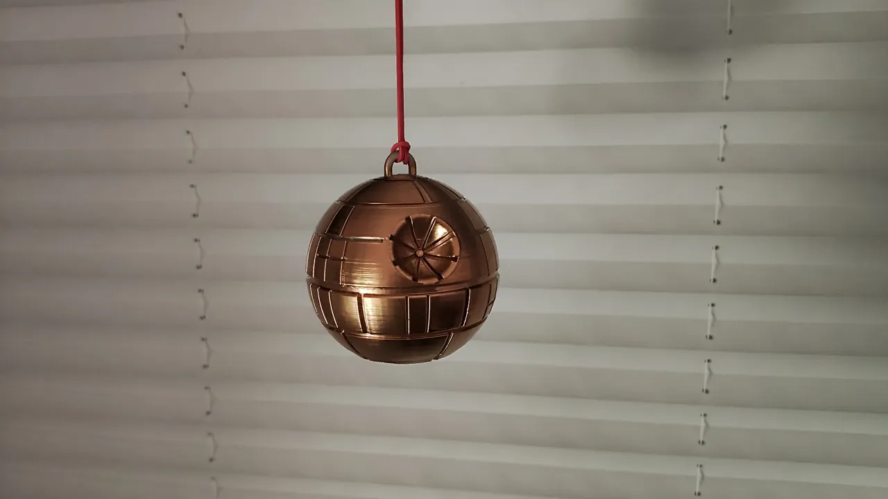 Death Star Christmas Ball view 3