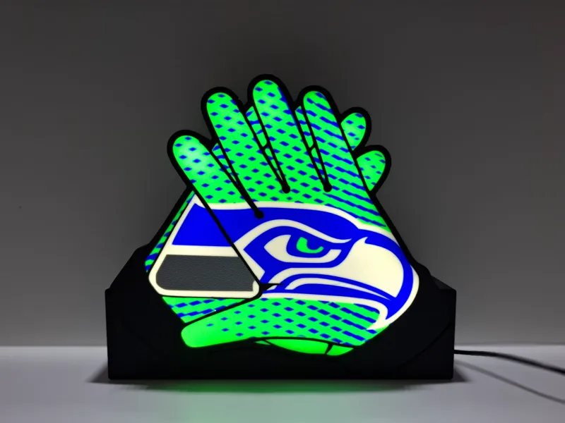 Seattle Seahawks Glove Lightbox