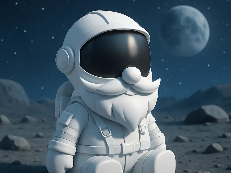 Astronaut Santa – Figurine & Keychain