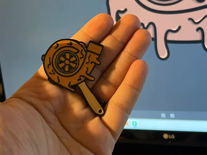Turbo Drip Keychain-Boosted Car Culture Accessory