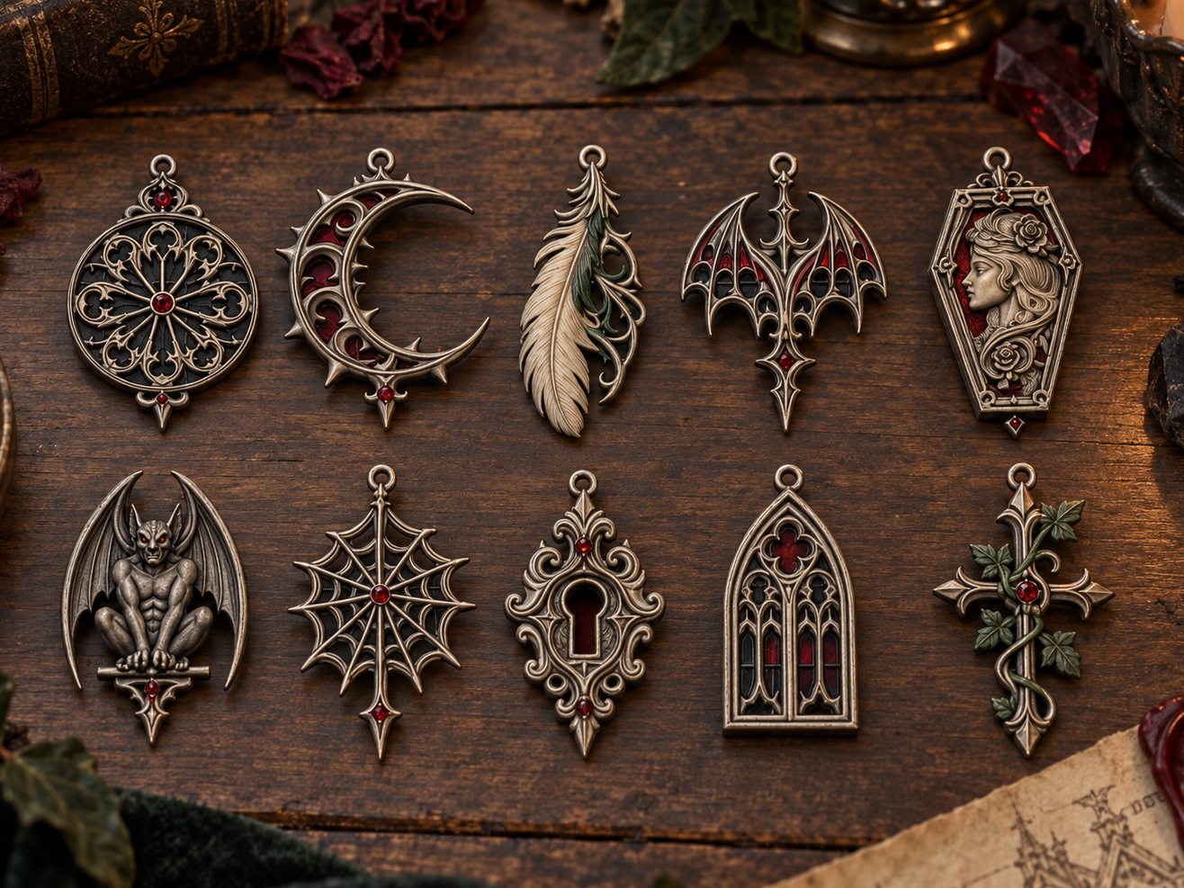 Raccolta Orecchini Gotici 0012 - 3D printed Earrings, in stock in India