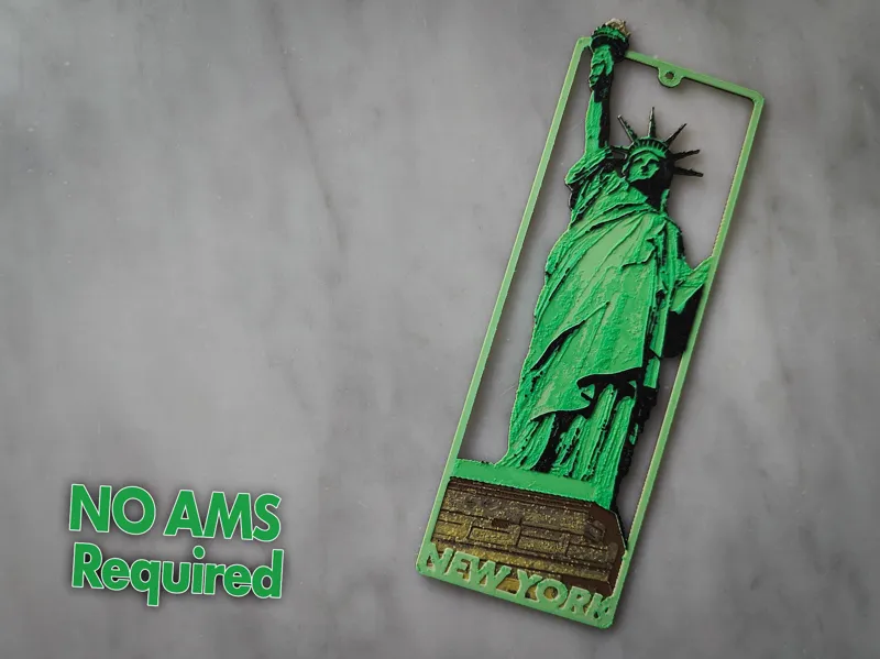 New York Bookmark – HueForge Print