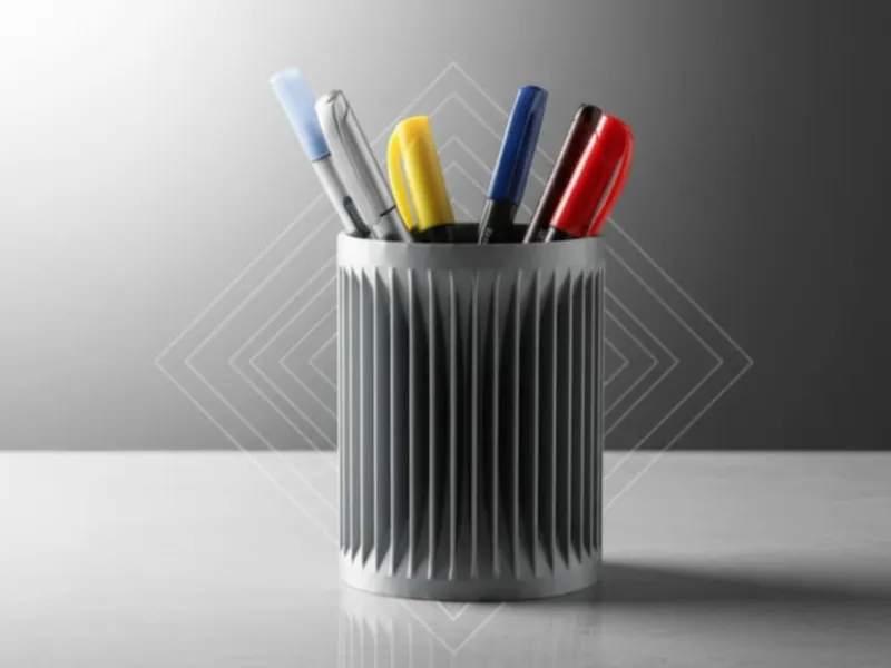 Pen or Toothbrush Holder, organizer 3d effect