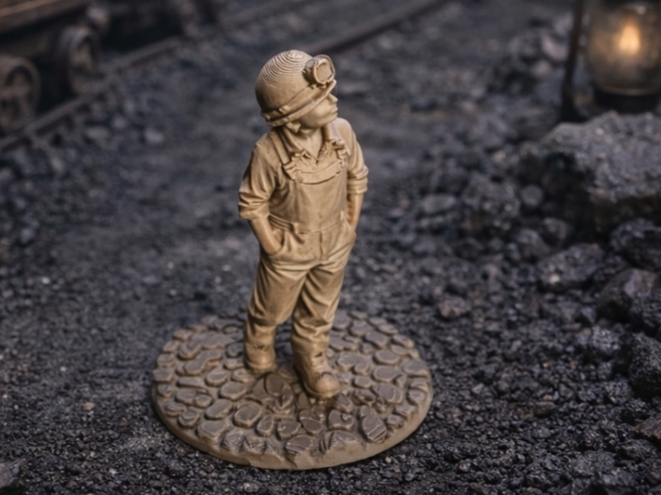Coal Miner WV Little Boy Figurine