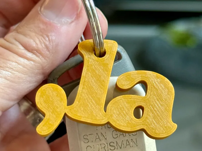 Comma-La (Kamala) Keychain