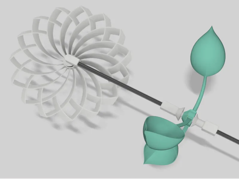 SHW-AIO FlowerPinWheel with Leafes