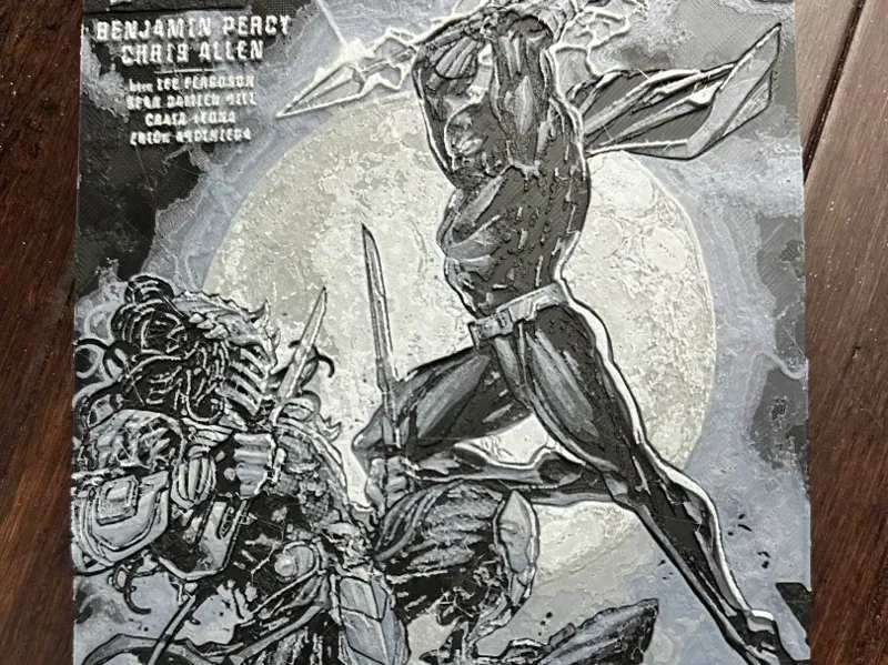 Predator vs Black Panther Comic Cover - Hueforge