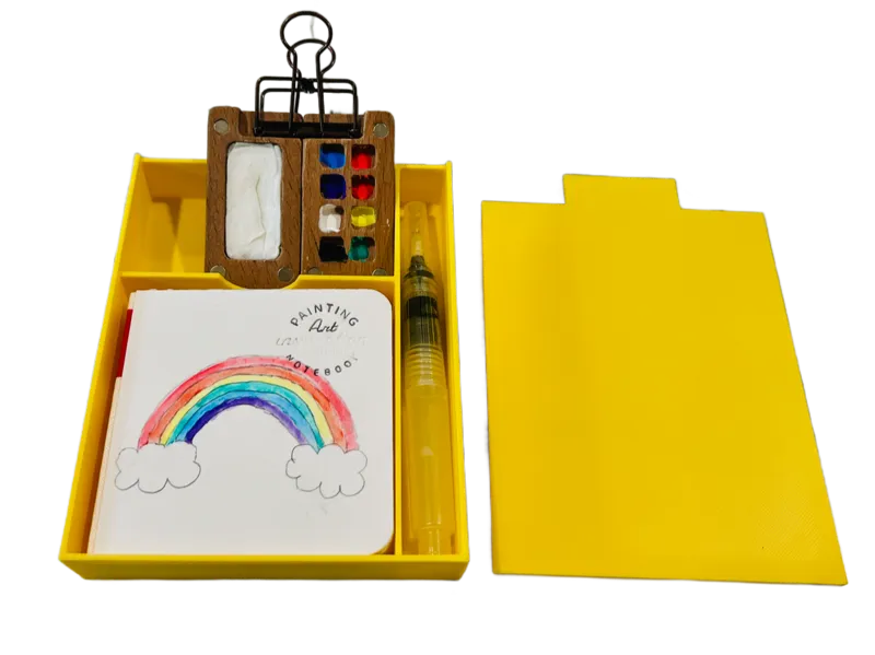 Mini Travel Water Color Paint Set Case