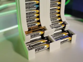 Battery Storage AA & AAA Organizer 60 batteries