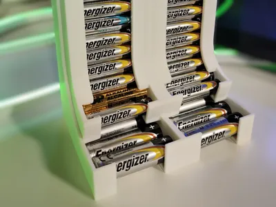 Battery Storage AA & AAA Organizer 60 batteries