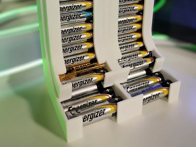 Battery Storage AA & AAA Organizer 60 batteries