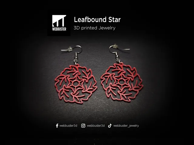 Leafbound Star Earrings