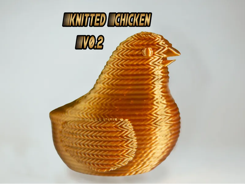Knitted Chicken \ Print in place