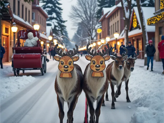 Cute reindeer earrings