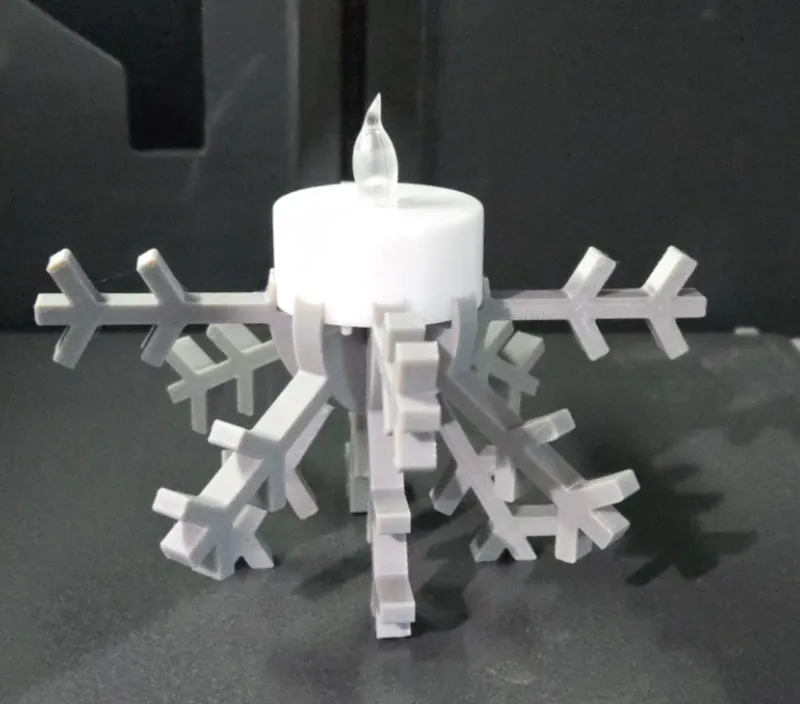 Snowflake Tea Light Decoration