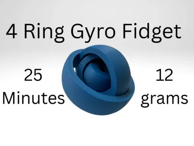 4 Ring Gyro Fidget (Pring-in-place)