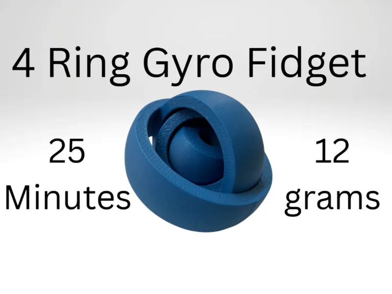 4 Ring Gyro Fidget (Pring-in-place)