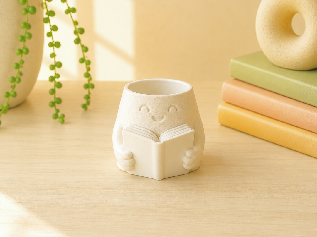 Mood Buddies Pot – Planter | Book reader