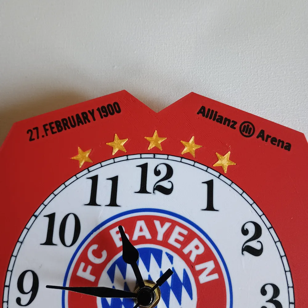 FC Bayern Munich Clock by Brammerdk - MakerWorld