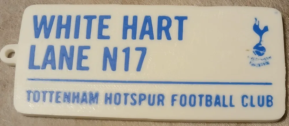 Tottenham Hotspur keychain - Free 3D Print Model - MakerWorld