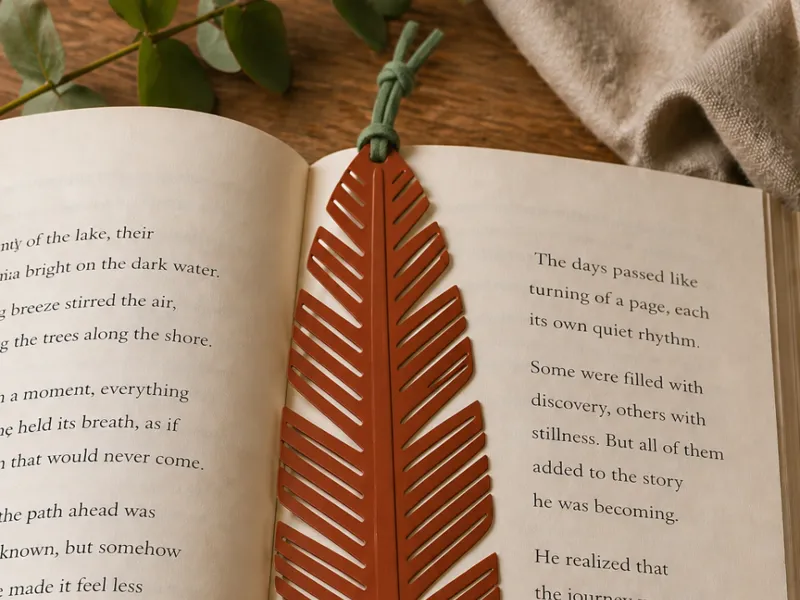 Feather Bookmark with optional articulated joints