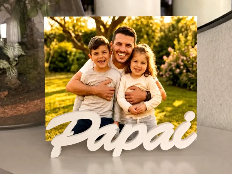 Porta Fotos Papai