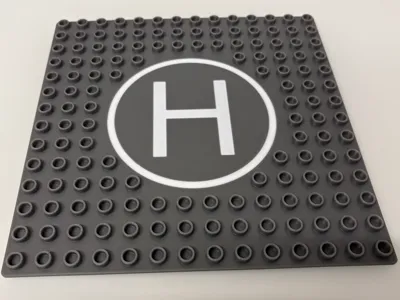 Duplo helicopter landing pad - Base plate 