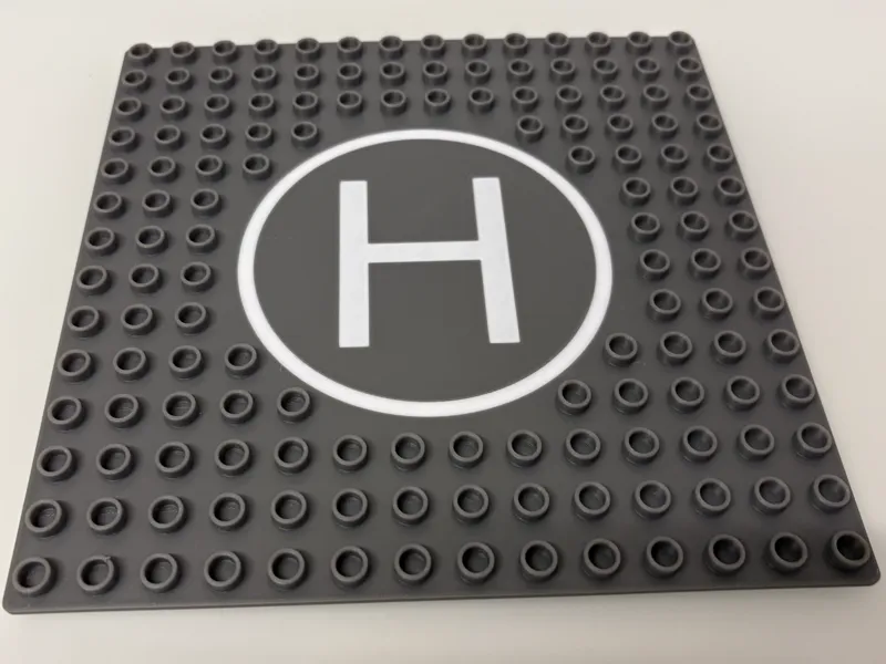 Duplo helicopter landing pad - Base plate 