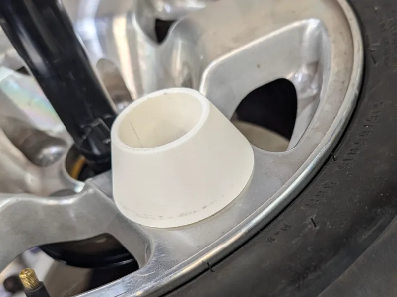 Centering cone for Harbor Freight tire machine