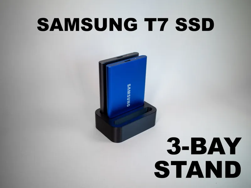 Samsung T7 SSD - 3-Bay - Stand / Holder