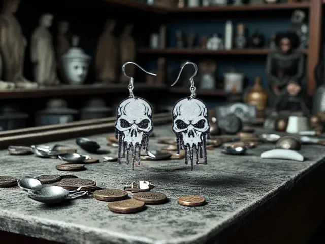 Skull earrings
