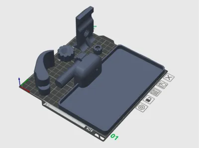 fishing chair leg-mounted side tray