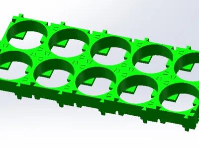 18650 improved spacer/holder 2x5