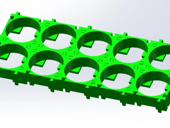 18650 improved spacer/holder 2x5