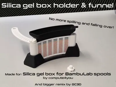 Filling aid for silica gel (Holder & funnel)