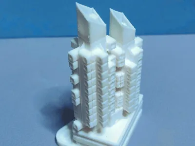 High-rise capsule residences that were in Ginza, Japan