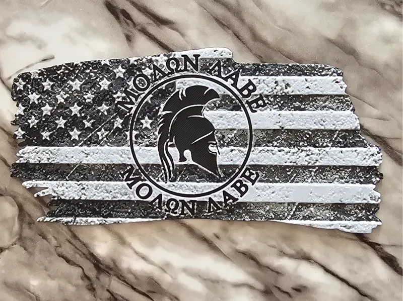 US Flag Spartan Molon Labe