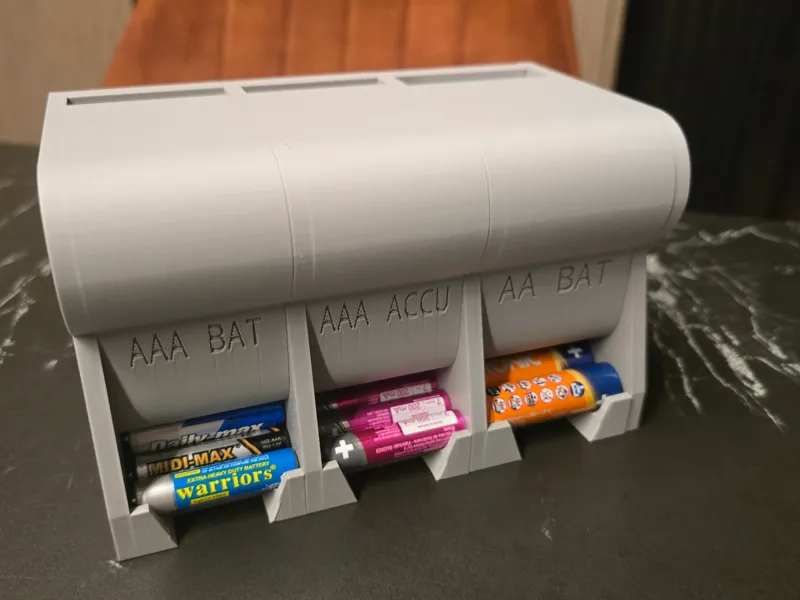AA AAA Battery Organizer