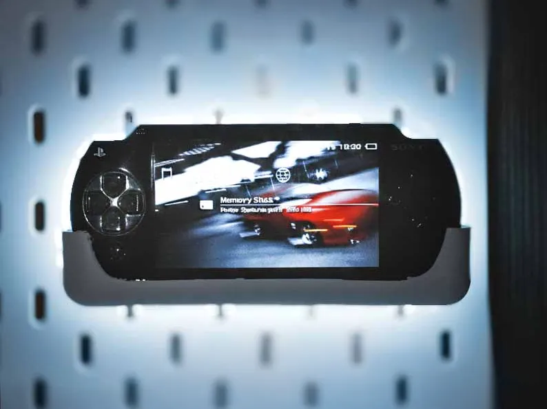 PSP holder for Ikea SKÅDIS / SKADIS (PSP 1000)