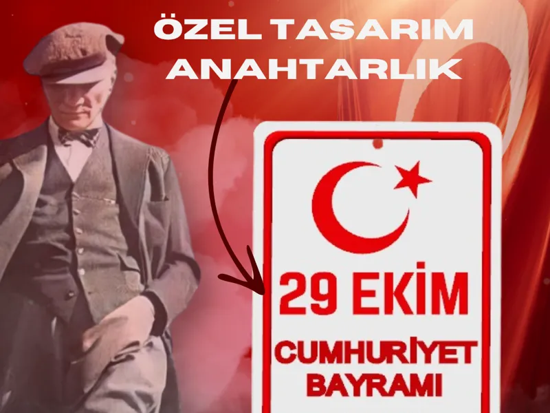 29 Ekim Cumhuriyet Bayramı Hatıra Tasarımı