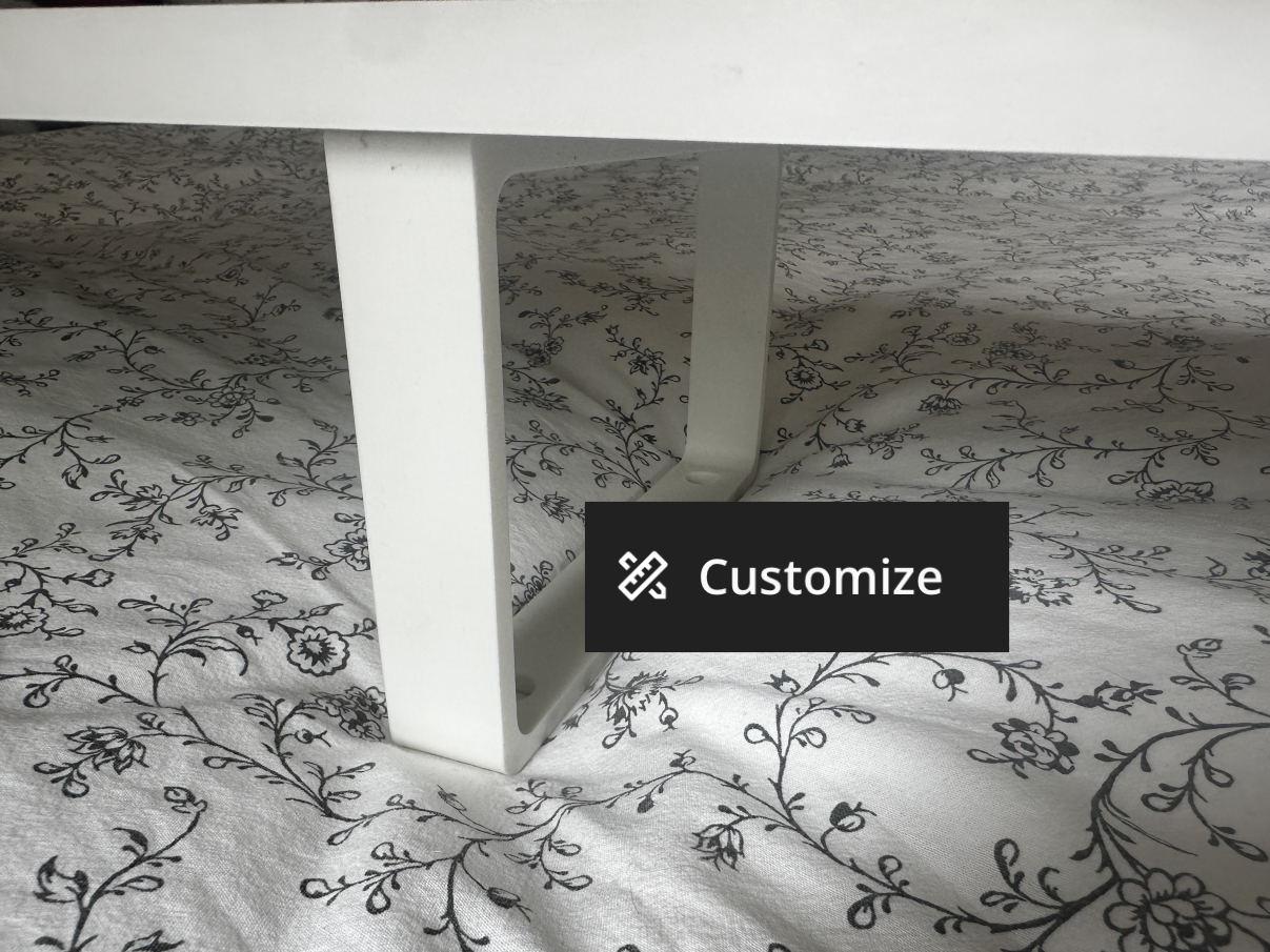 Parametric shelf riser (customize)