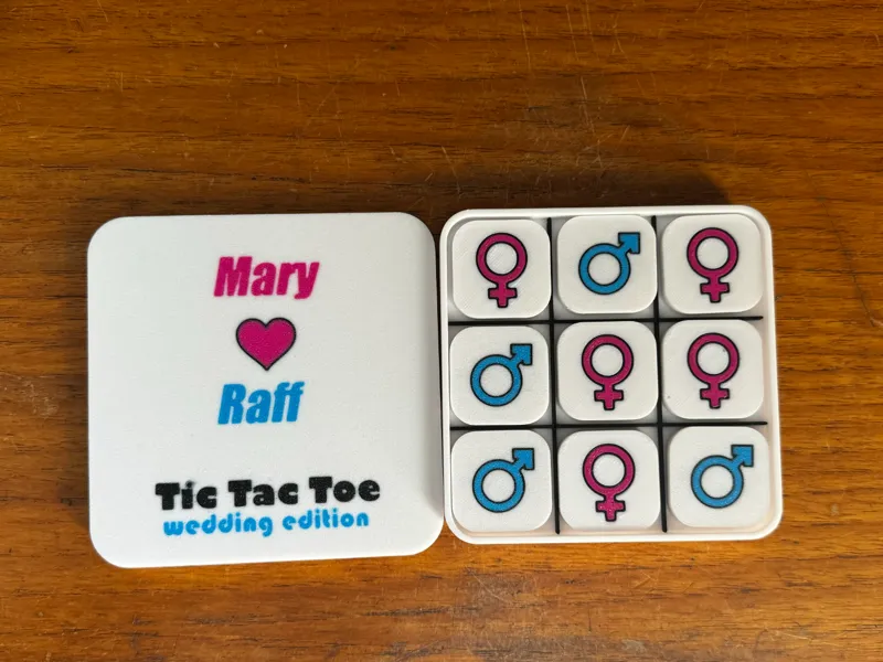 Tic Tac Toe - Custom Wedding edition