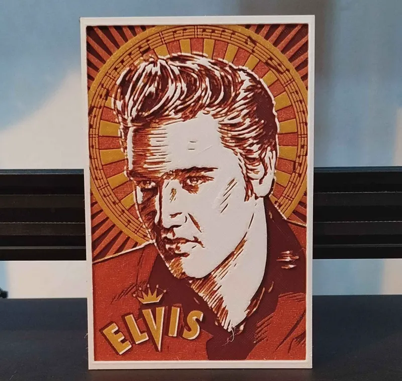 Elvis portrait - Hueforge