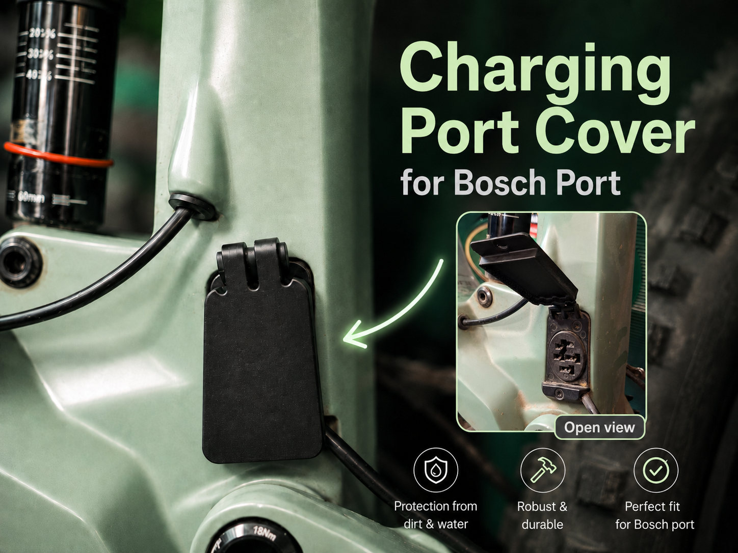 Charging Port Cover for Bosch Port (Cube Bike)