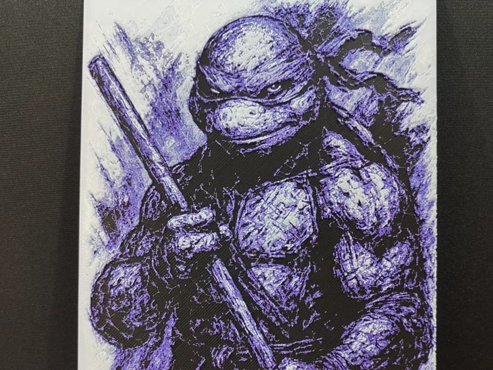 Teenage Mutant Ninja Turtles HueForge – Donatello by The Layer Forge ...